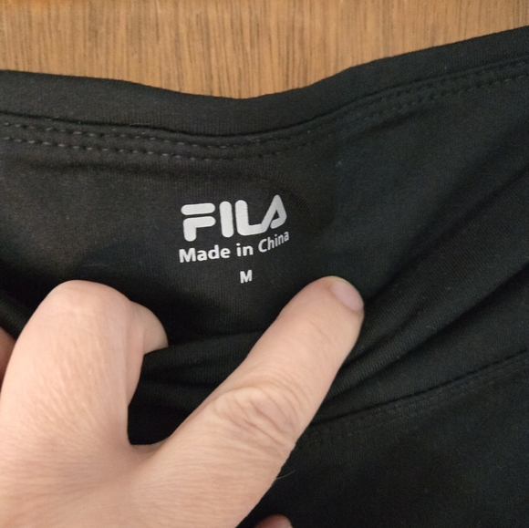 FILA Ladies, black and pink leggings size M. - Picture 2 of 4